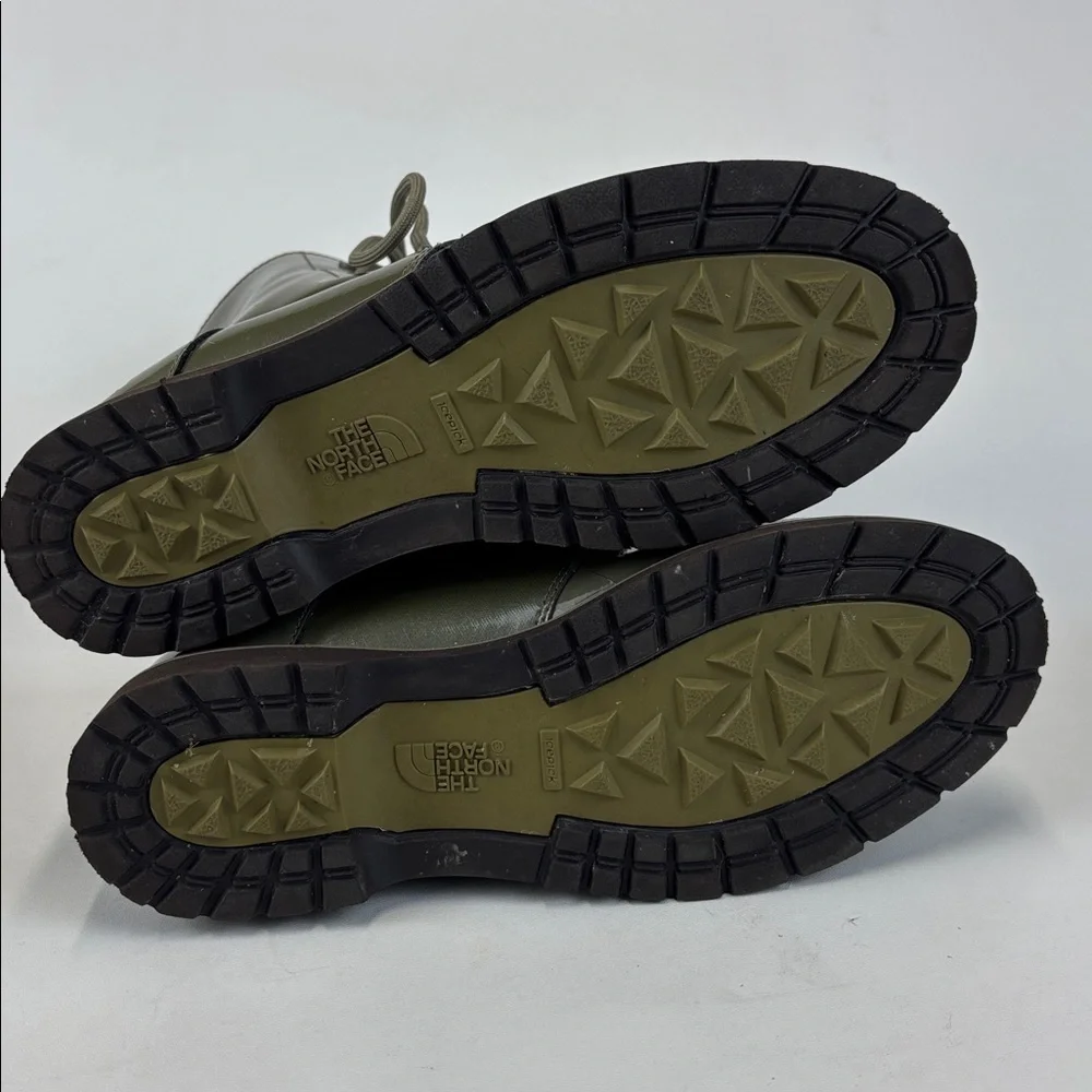 THE NORTH FACE Ballard Patent Leather Women's Green Waterproof Boots Size 7